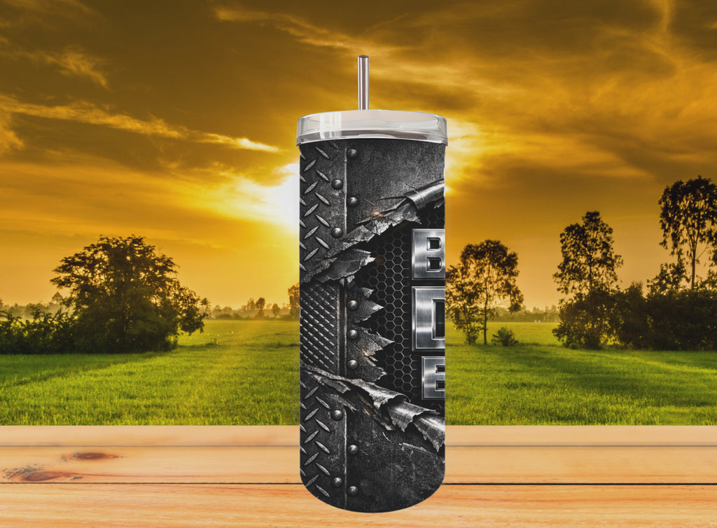 Best Dad Industrial Metal - Tumbler Digital Download