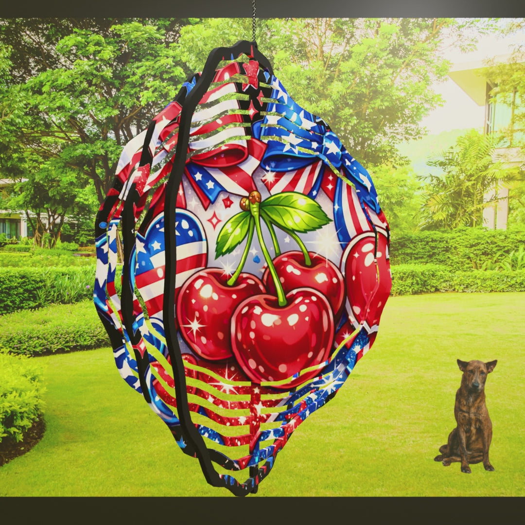 Patriotic Cherry - Wind Spinner Digital Download