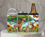 Load and play video in Gallery viewer, Giraffe Sunflower 2 Can Cooler - Digital Download
