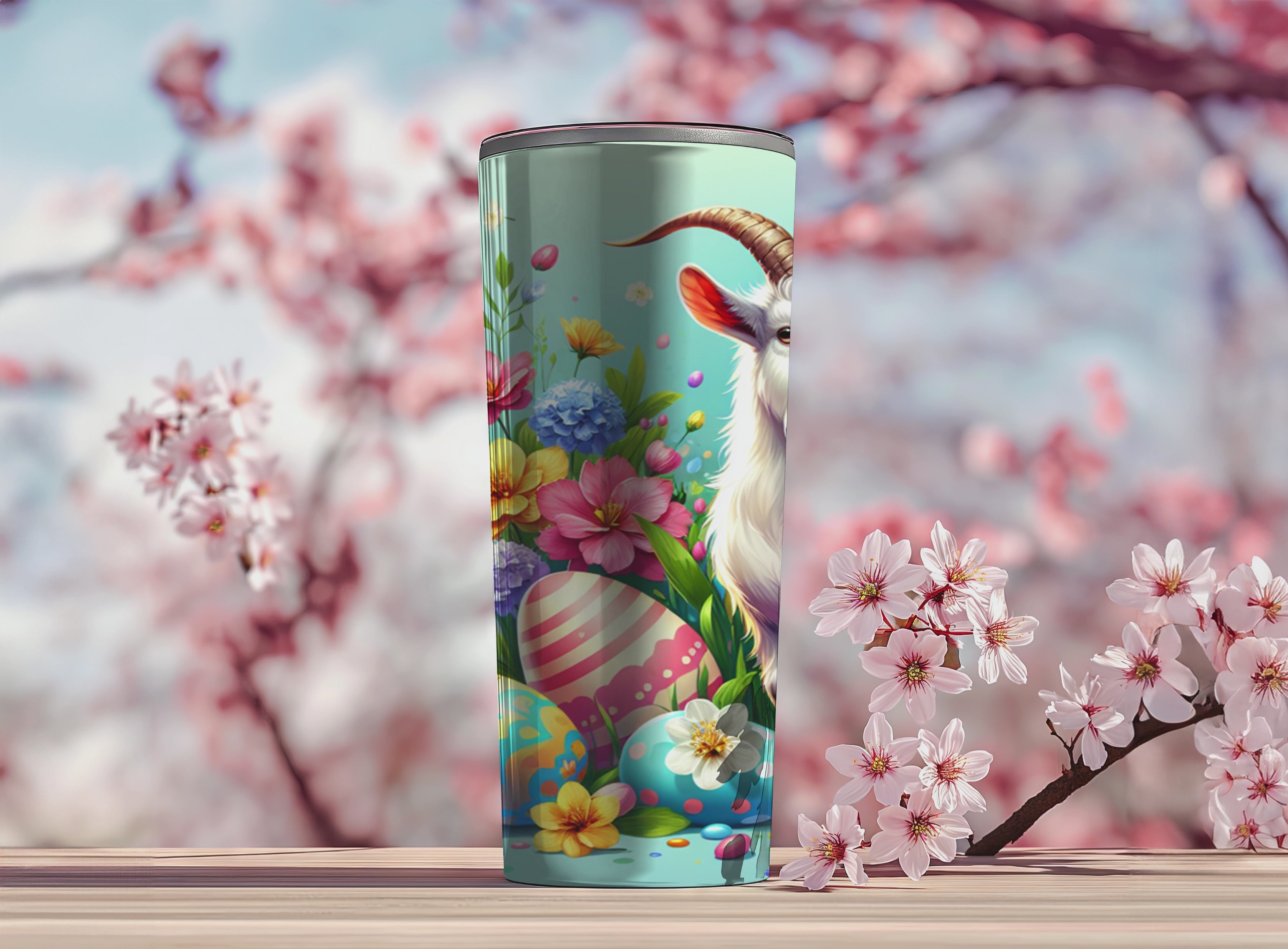 Easter Goat Tumbler