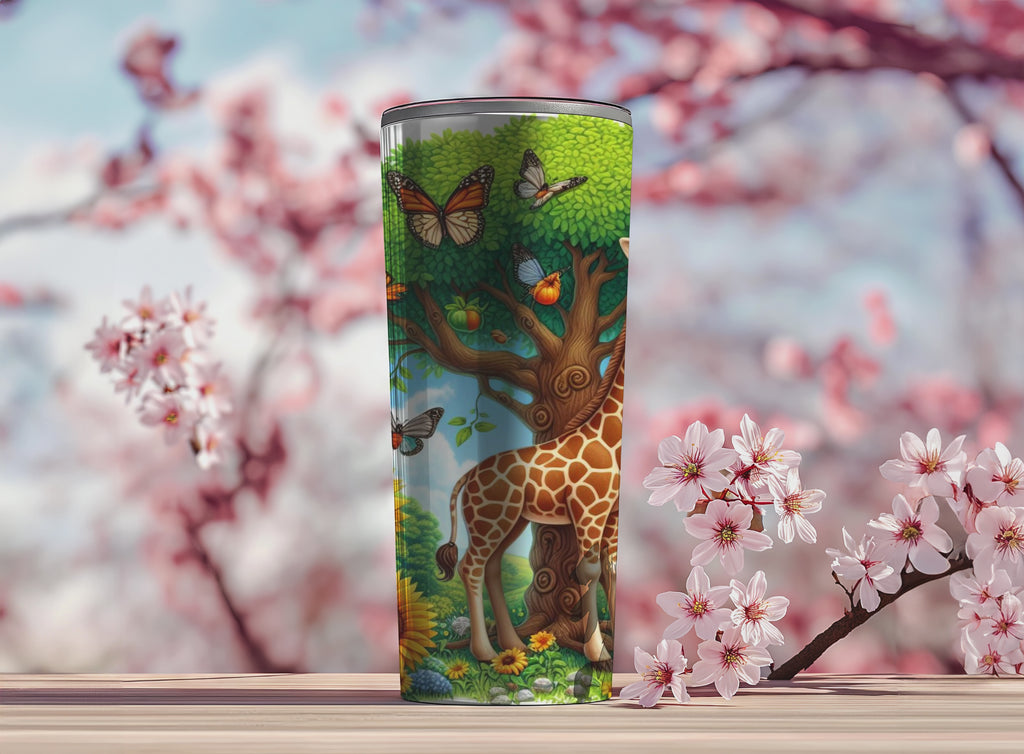 Giraffe's Sunflower - Tumbler Digital Download