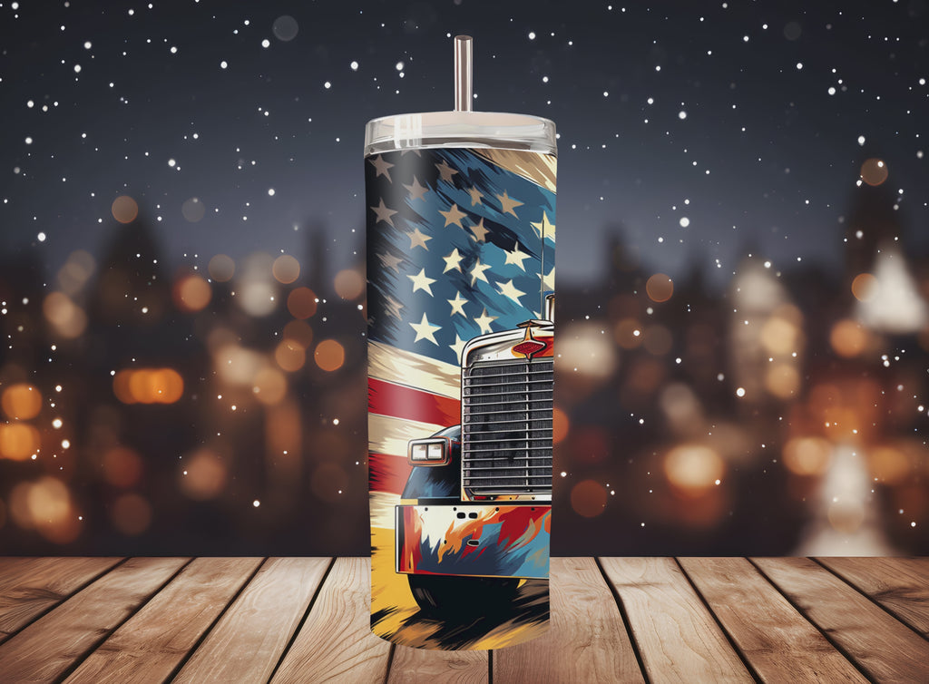 Semi Truck - Tumbler Digital Download