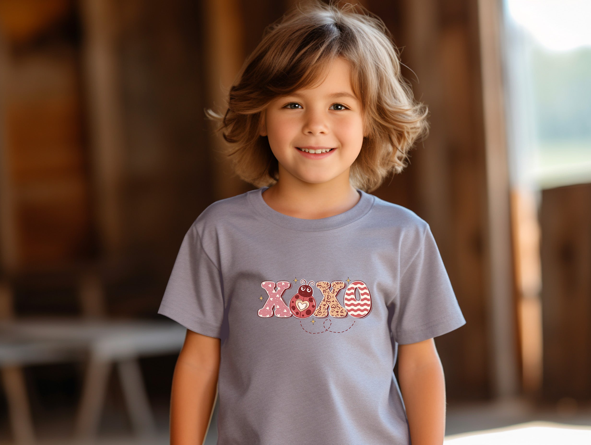 XOXO With Lady Bug - Youth T-Shirt