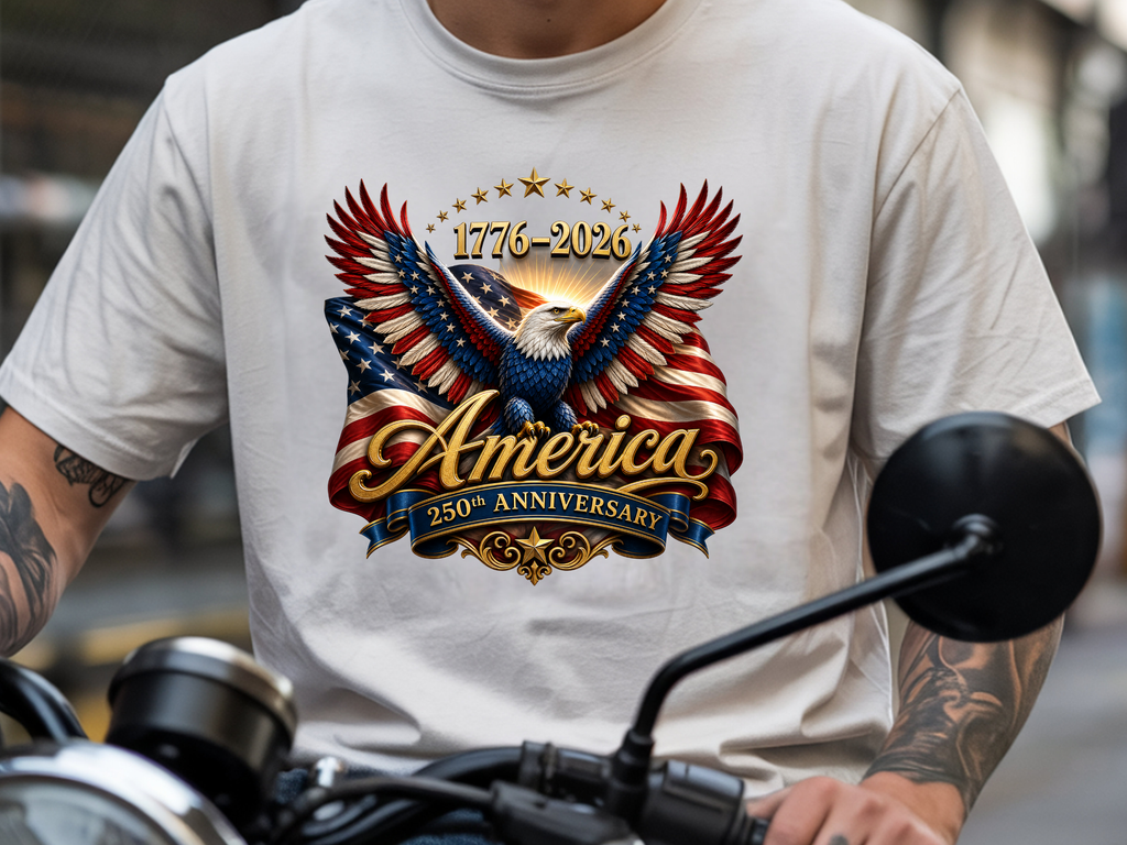 Patriotic 250 Years  - Adult Direct To Film Transfer