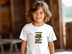 School - I Crushed 100 Days Of School - Youth T-Shirt