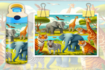 Load image into Gallery viewer, Zoo Animals  Kids Flip Top Sippy Cup Design  - Digital Download
