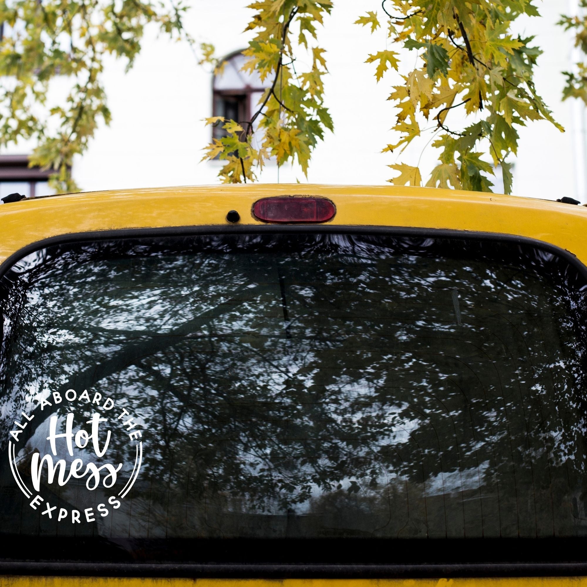 All Aboard The Hot Mess Express Decal